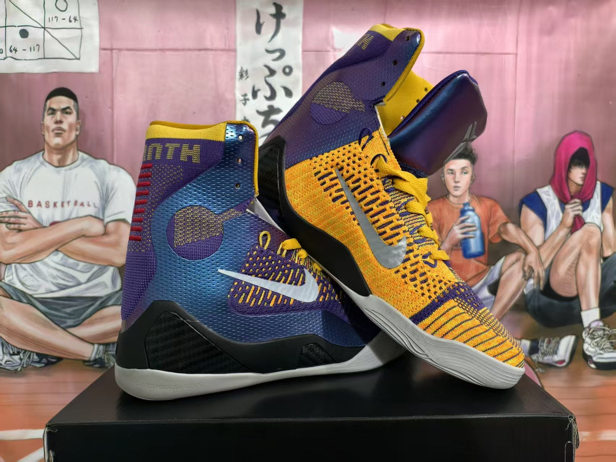 Nike Kobe Basketball Shoes Purple and Gold