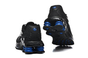 Nike Shox R4 Black and Blue Sneakers