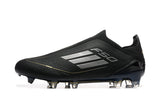 adidas F50 Laceless FG Soccer Cleats Black Gold
