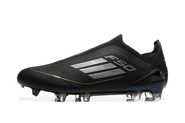 adidas F50 Laceless FG Soccer Cleats Black Gold