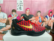 Nike Basketball Sneakers Black Red Gold