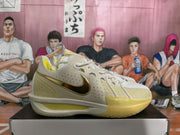 Nike Basketball Sneakers White Yellow Gold