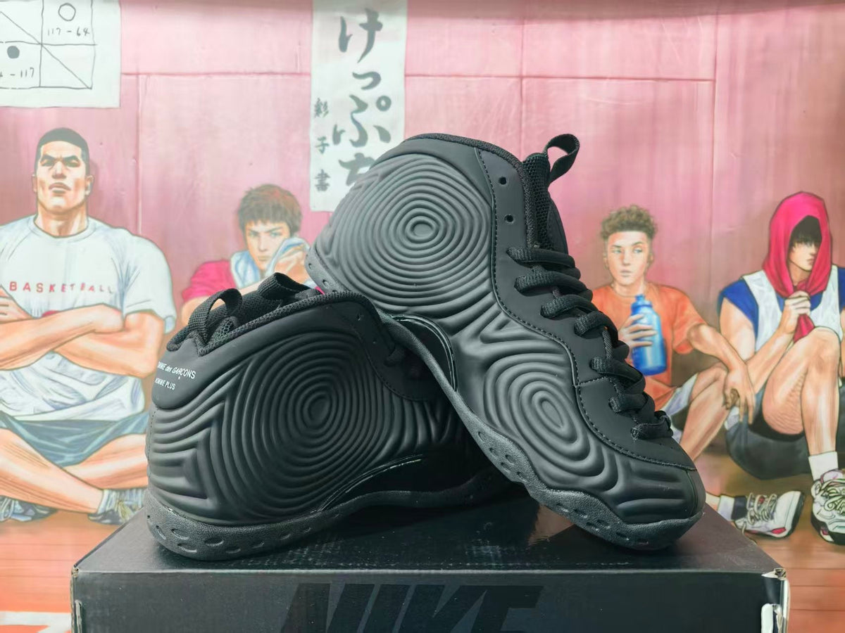 Nike Foamposite High-Top Sneakers Black Comme des Garçons Homme Plus