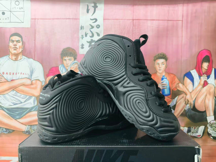 Nike Foamposite High-Top Sneakers Black Comme des Garçons Homme Plus