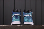 Jordan Air Jordan 1 Tie-Dye High-Top Sneakers Blue Black White