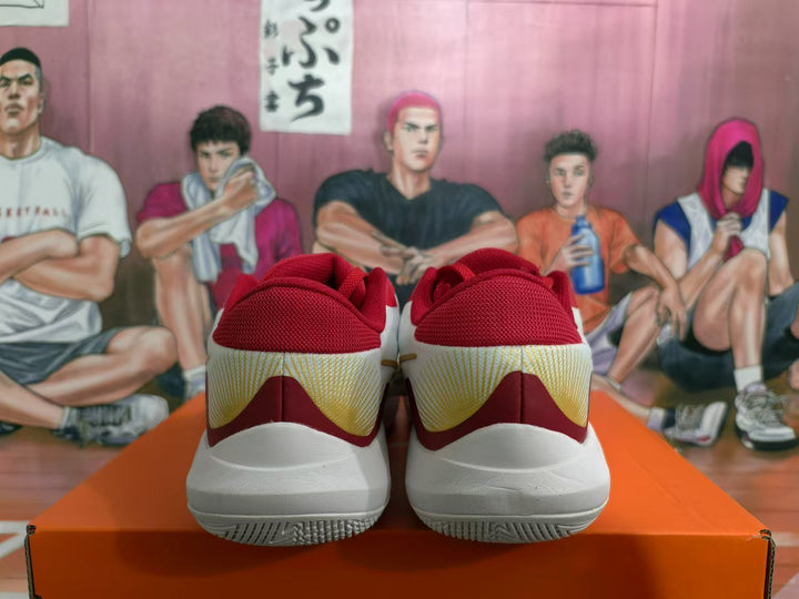 Nike Basketball Sneakers White Red and Gold
