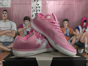 Pink Star Chevron Low-Top Sneakers