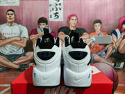 Nike Air Basketball Sneakers White Black Royal Blue