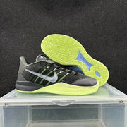 Nike Black and Green Basketball Sneakers
