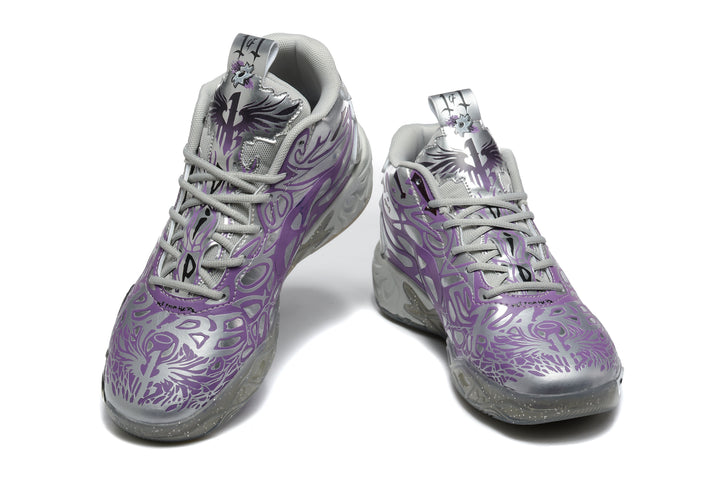 Puma LaMelo 878 Basketball Sneakers Purple Silver