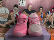 Jordan Pink Two-Tone Basketball Sneakers