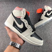 Jordan Air Jordan 1 High OG Gray Black Pink Sneakers 555088-018