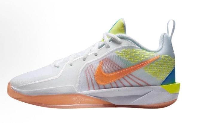 Nike Basketball Sneakers White Orange and Lime