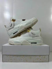 Jordan Air Jordan 4 Metallic Gold White Sneakers AQ9129-170