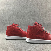 Jordan Air 1 Mid Red High-Top Sneakers 364770-603