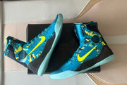 Nike Kobe 9 High Basketball Shoes Blue Yellow Picasso