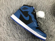 Jordan AJ1 Black Blue 2.0 High-Top Sneakers 555088-404