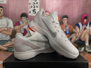 Nike Zoom Basketball Sneakers White Gray