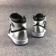 Jordan Air Jordan 1 Silver Toe High-Top Sneakers Black Silver
