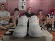 Nike Air Force 1 White Red Blue Sneakers