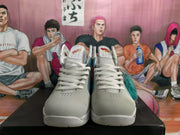 Nike Basketball Sneakers White and Blue High-Top