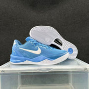 Nike Kobe 8 Low Blue White Basketball Shoes