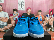 Nike Blue Basketball Sneakers with Black Swoosh