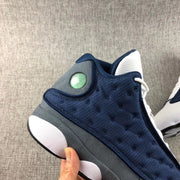 Air Jordan 13 Flint Navy Blue and White Sneakers