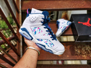 Jordan Air Jordan 6 Multicolor White Blue Pink Sneakers