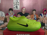 Nike Green Slip-On Sneakers with Swoosh
