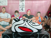 Jordan Basketball Sneakers White Black Red