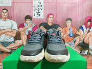 Nike Basketball Sneakers in Gray and Volt Green