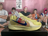Nike Yellow Basketball Sneakers with Navy and Red Accents