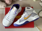 Nike HD2008 Kids High-Top Sneakers White Purple Gold