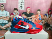 Nike Red and Blue Basketball Sneakers