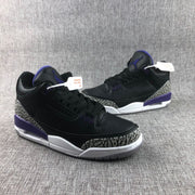 Jordan 3 Court Purple Black Sneakers CT8532-050