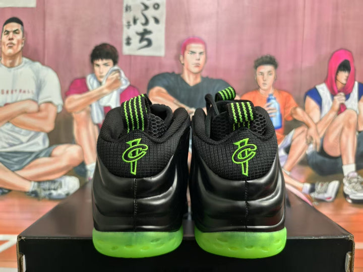 Black and Neon Green Basketball Sneakers