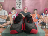 Nike Black and Red Basketball Sneakers