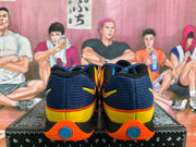 Nike Basketball Sneakers in Navy, Yellow and Orange