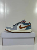 Jordan Air Jordan 1 Low Sneakers Blue Gray and Brown FZ5045-019