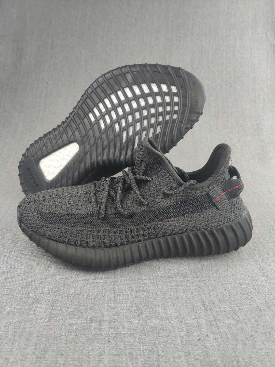 Yeezy 350 V2 Black Knit Sneakers