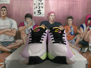 Jordan Sneakers Black, Pink and Green