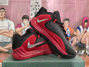 Nike Black and Red Basketball Sneakers