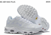 Nike Air Max Plus Sneakers, Black and White Leather Style