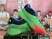 Adidas Basketball Sneakers Green Blue Red