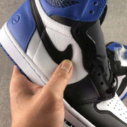 Air Jordan 1 Retro Fragment High Sneakers Black White Blue