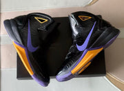 Nike Zoom Kobe 5 Lakers Basketball Shoes Black Purple Gold