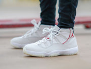 Jordan Air Jordan 11 Platinum Tint White Red Sneakers