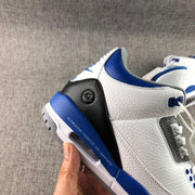 Fragment x Air Jordan 3 Sneakers White Blue Black CT8532-040