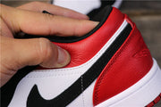 Air Jordan 1 Low Black Toe Sneakers 553558-116